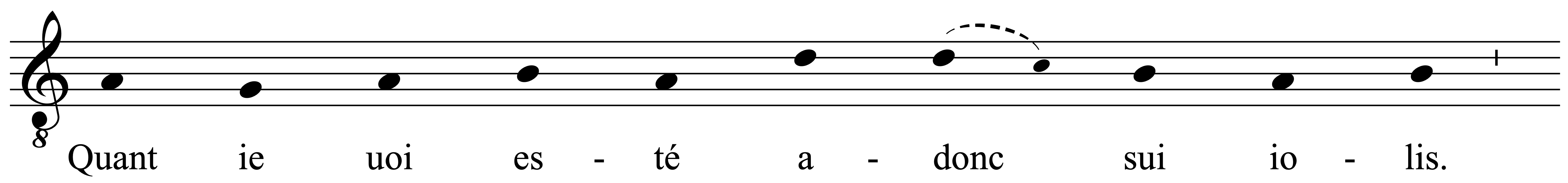 Work musical notation